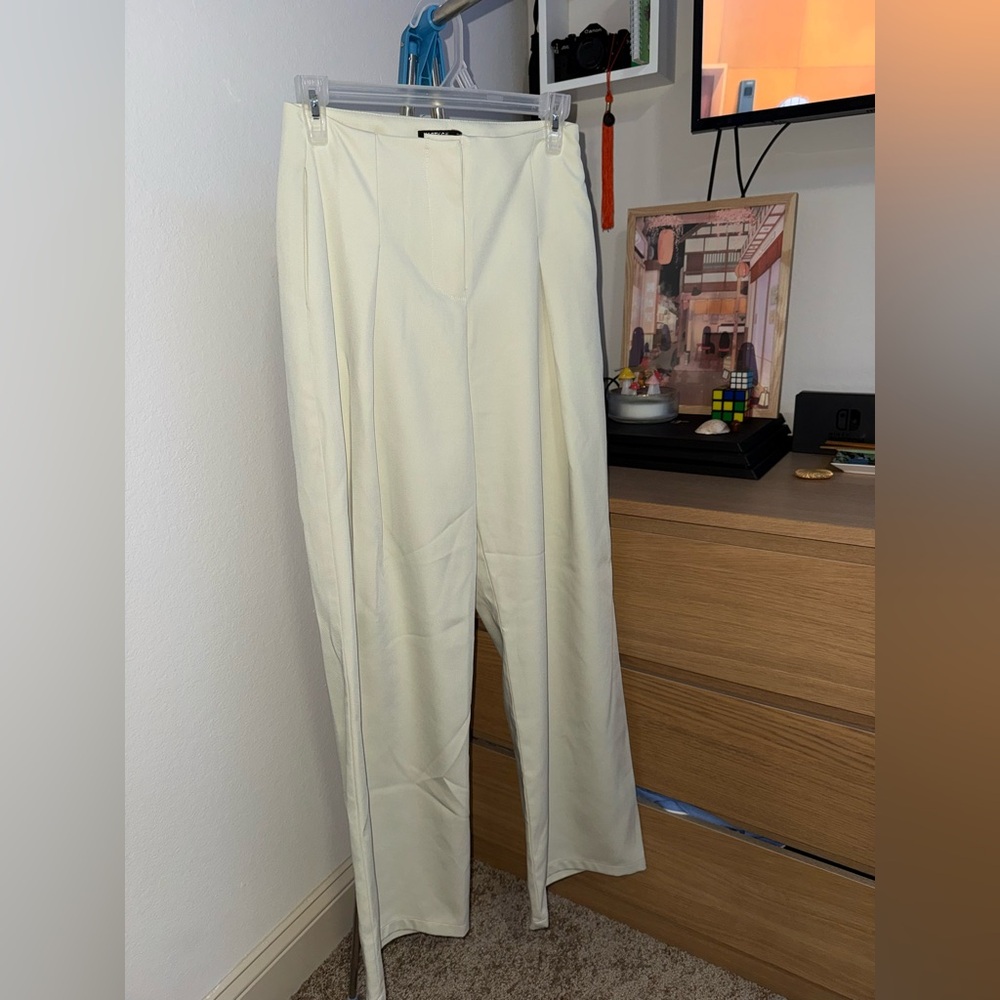 Nasty Gal Off-White Trousers